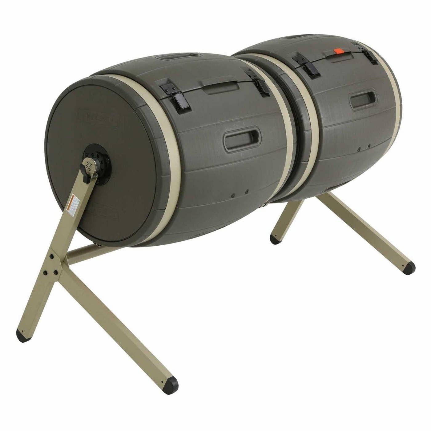 100-Gallon Compost Bin Tumbler Double Rotating Composter - Free Shipping