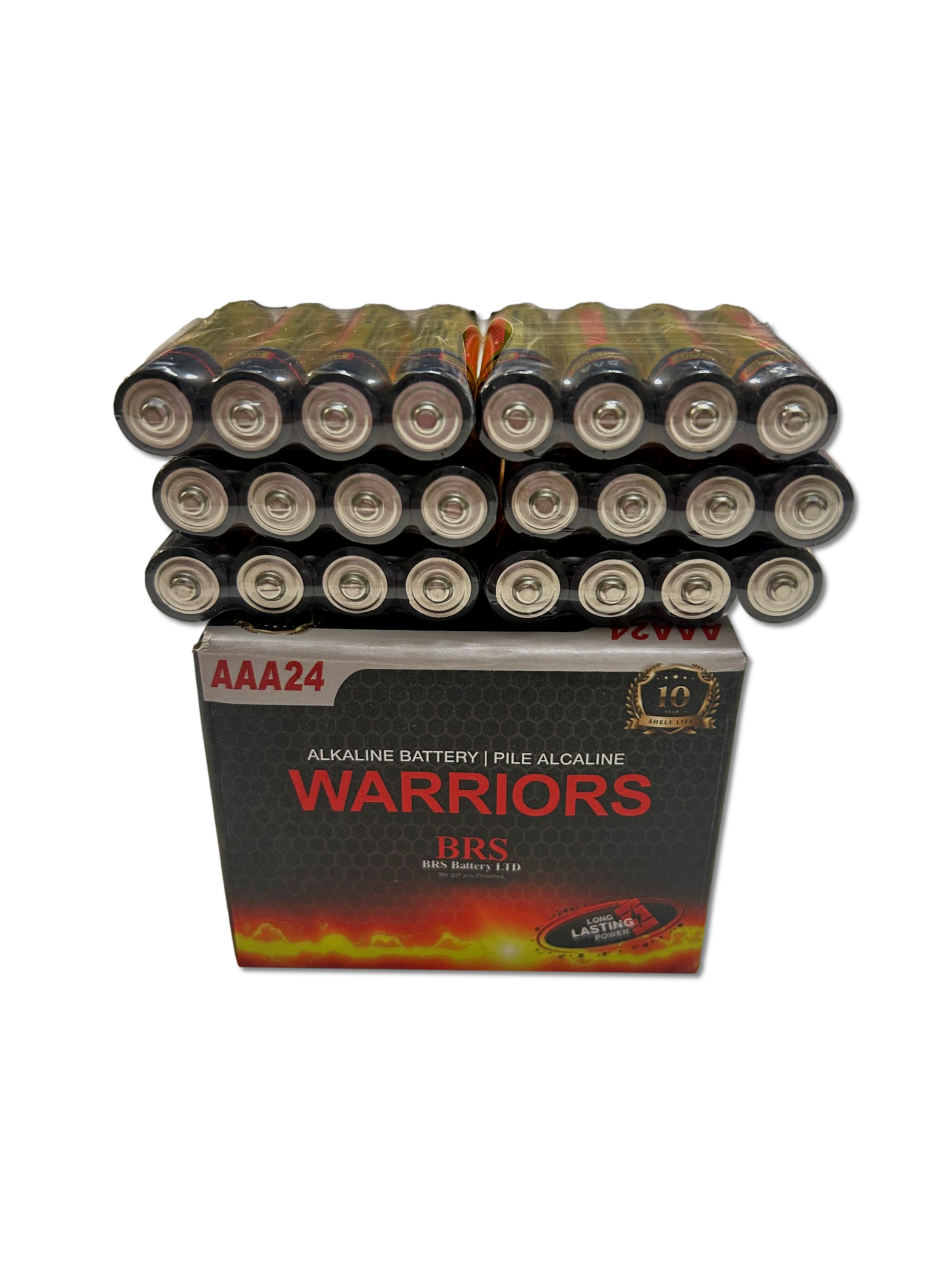 BRS AAA Alkaline Batteries — 24‑Pack (BRSLR03AAA)