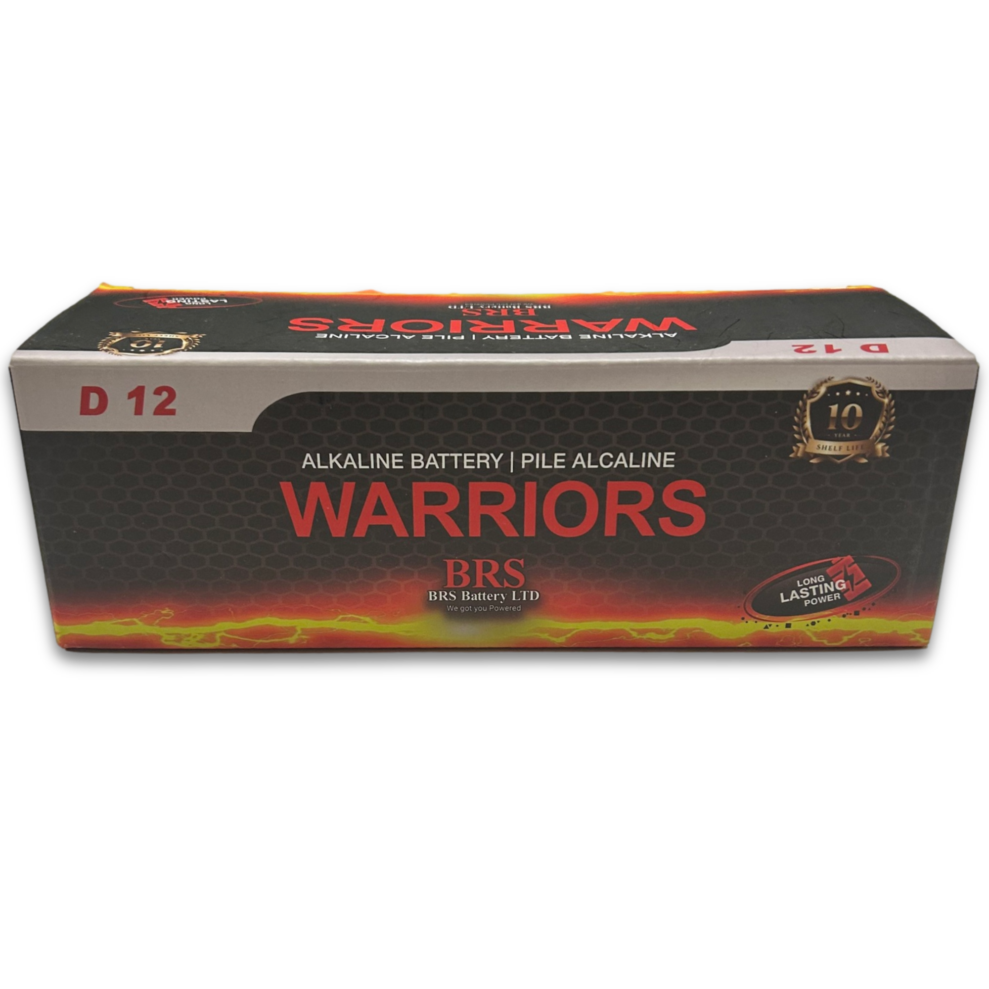 BRS D Alkaline Batteries — 12‑Pack (BRSLR20D)