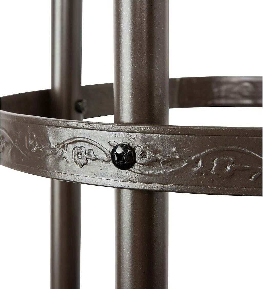 60-inch Bronze Finish Steel Outdoor Garden Trellis Obelisk - Free Shipping