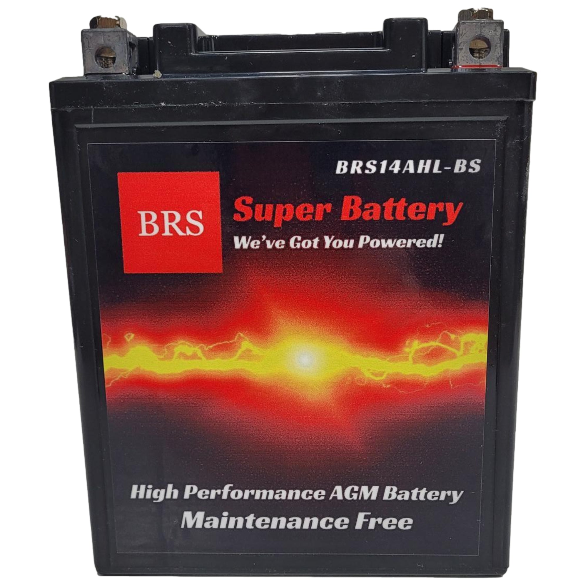 High Performance BRS14AHL-BS 2 Year Warranty & Smart Charger / Maintainer Combo Bundle Kit 12v Sealed AGM PowerSports Battery