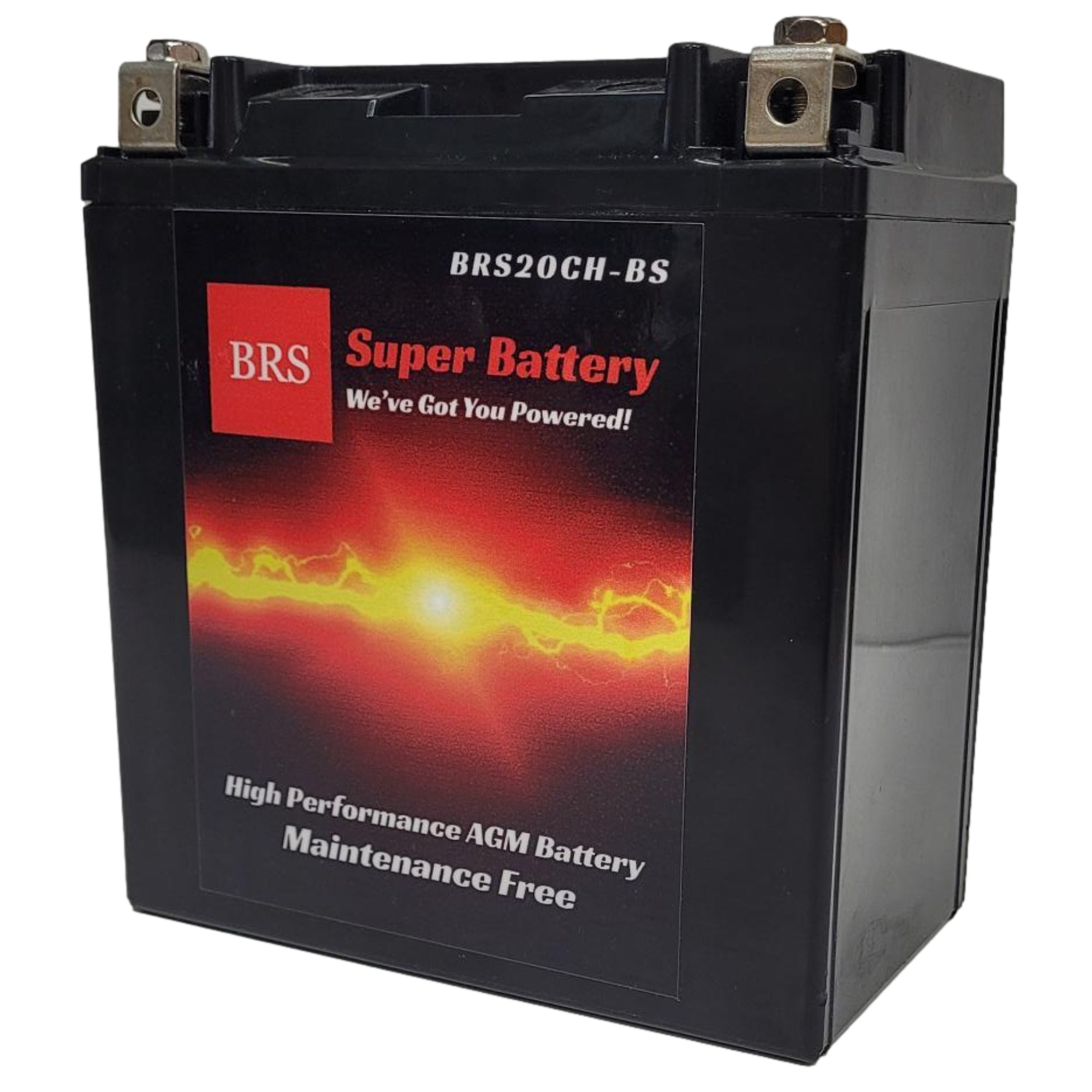 High Performance BRS20CH-BS 2 Year Warranty & Smart Charger / Maintainer Combo Bundle Kit 12v Sealed AGM PowerSports Battery