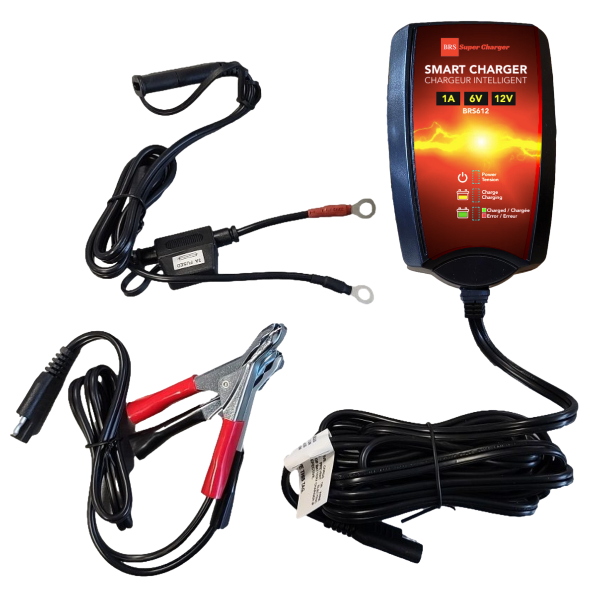 BRS14AHL-BS 30 Day Warranty Battery & Smart Charger / Maintainer Combo Bundle Kit