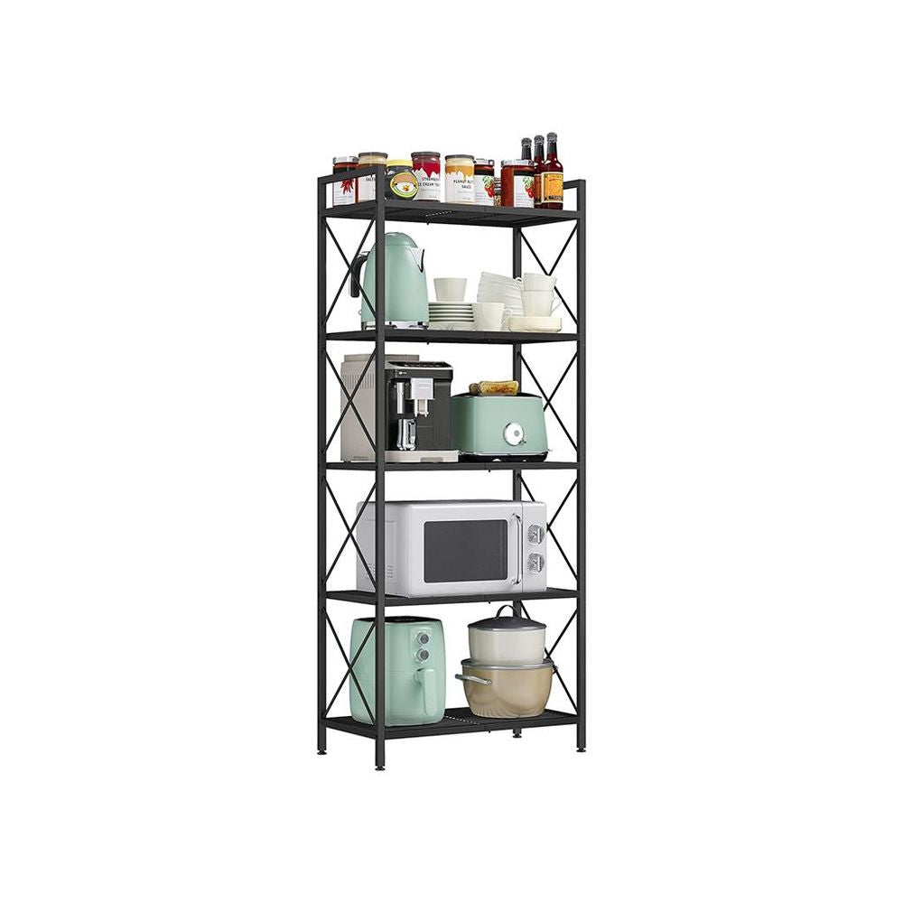 SONGMICS Metal Storage Rack with X Side Frames