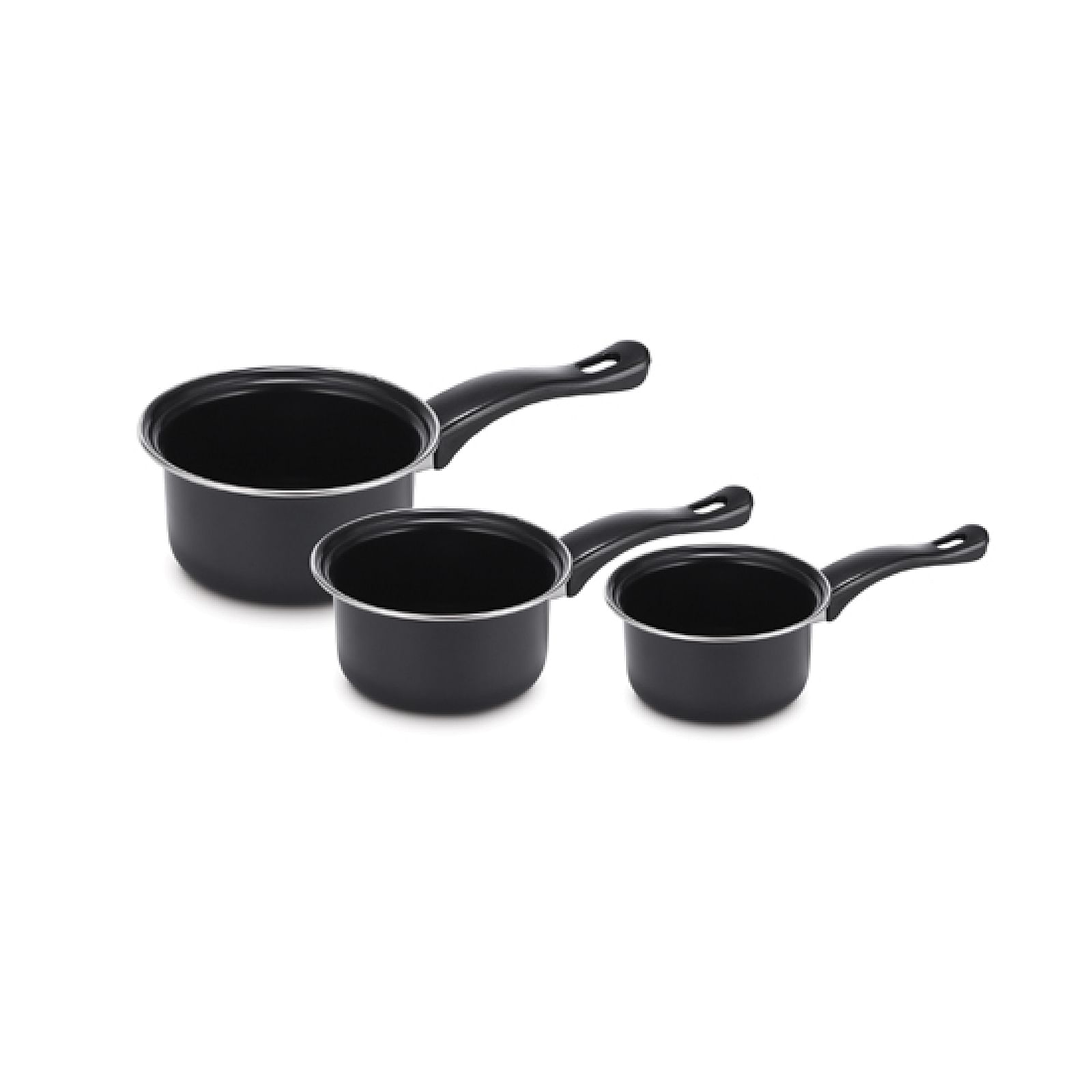 Brentwood 3 Piece Carbon Steel Sauce Pan Set - Free Shipping