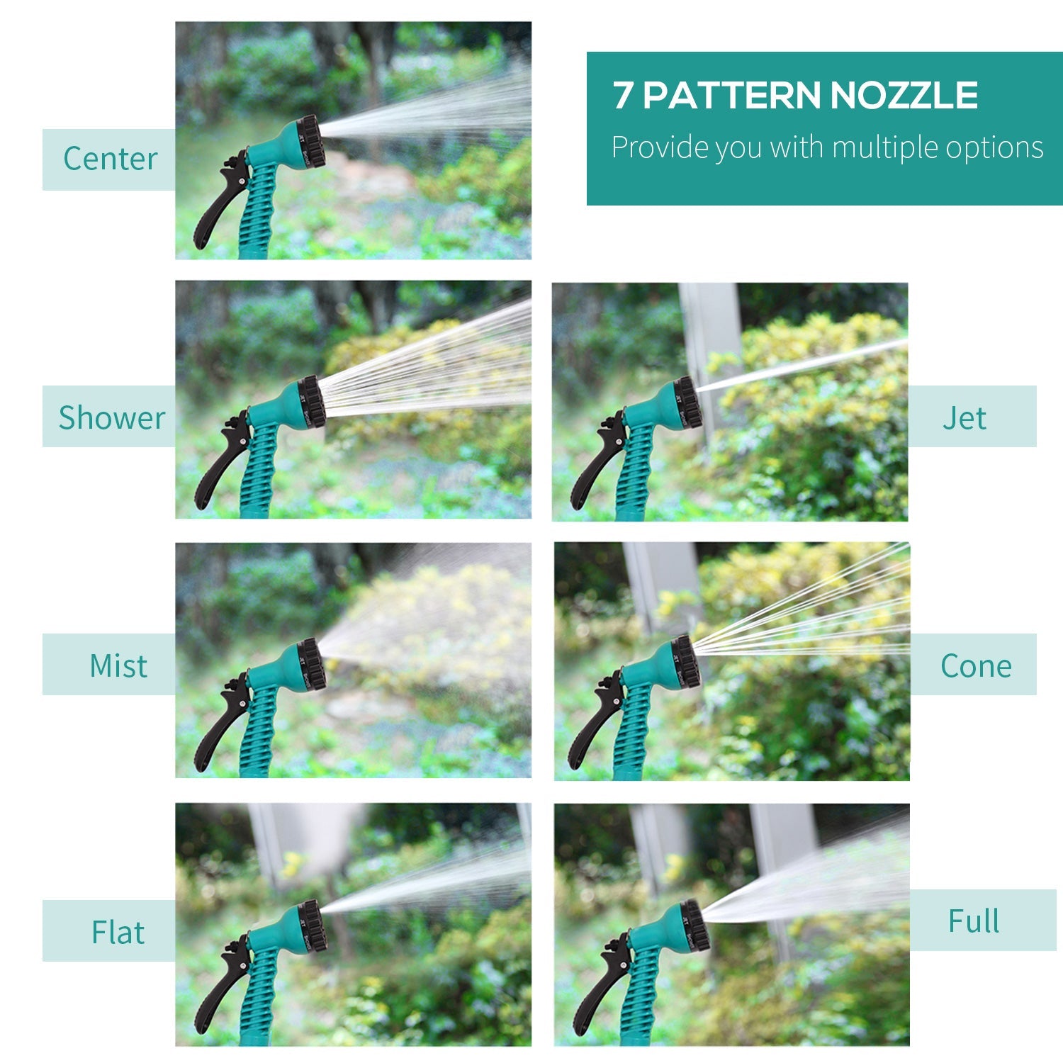 Outsunny Retractable Garden Hose Reel 5/8 inch x 49 ft Wall Mounted with Automatic Rewind, 180° Swivel Bracket, Any Length Lock