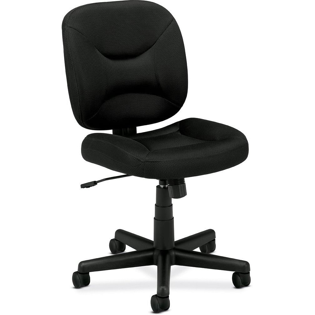 Black Task Chair Office Chair with Padded Seat - Free Shipping