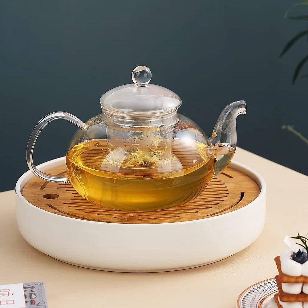 1,000 ml/33.8 oz Glass Teapot with Detachable Infuser - Free Shipping