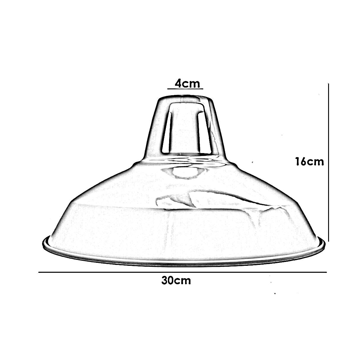 Lamp Shade Pendant Light Shade 320mm Satin Nickel ~ 1950