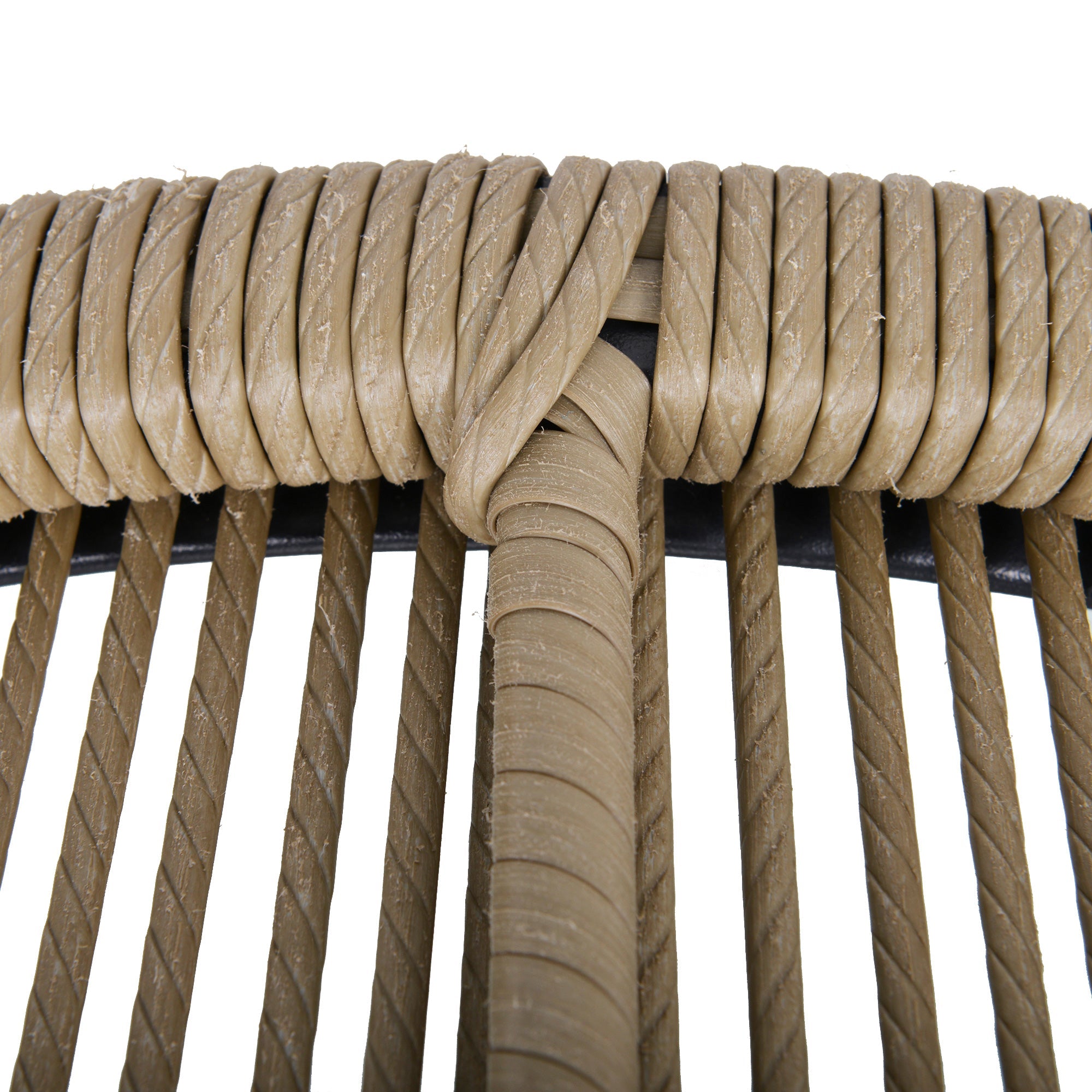 Outsunny 3 Pieces Outdoor Patio Bistro Set Wicker Rattan Furniture 2 Chairs 1 Coffee Table with Metal Legs for Garden Backyard Deck