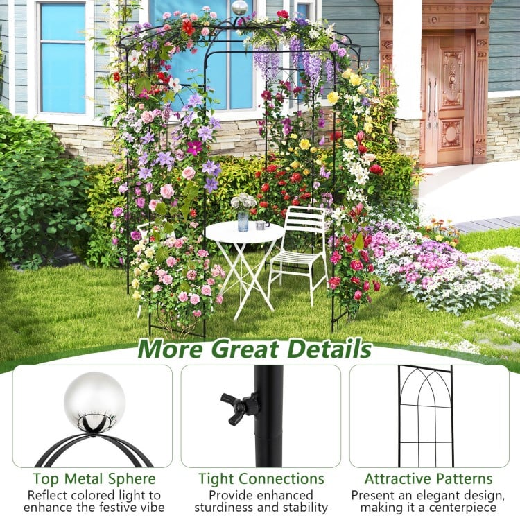 Birdcage Shape Gazebo for Climbing Plants and Wedding Ceremony Decoration