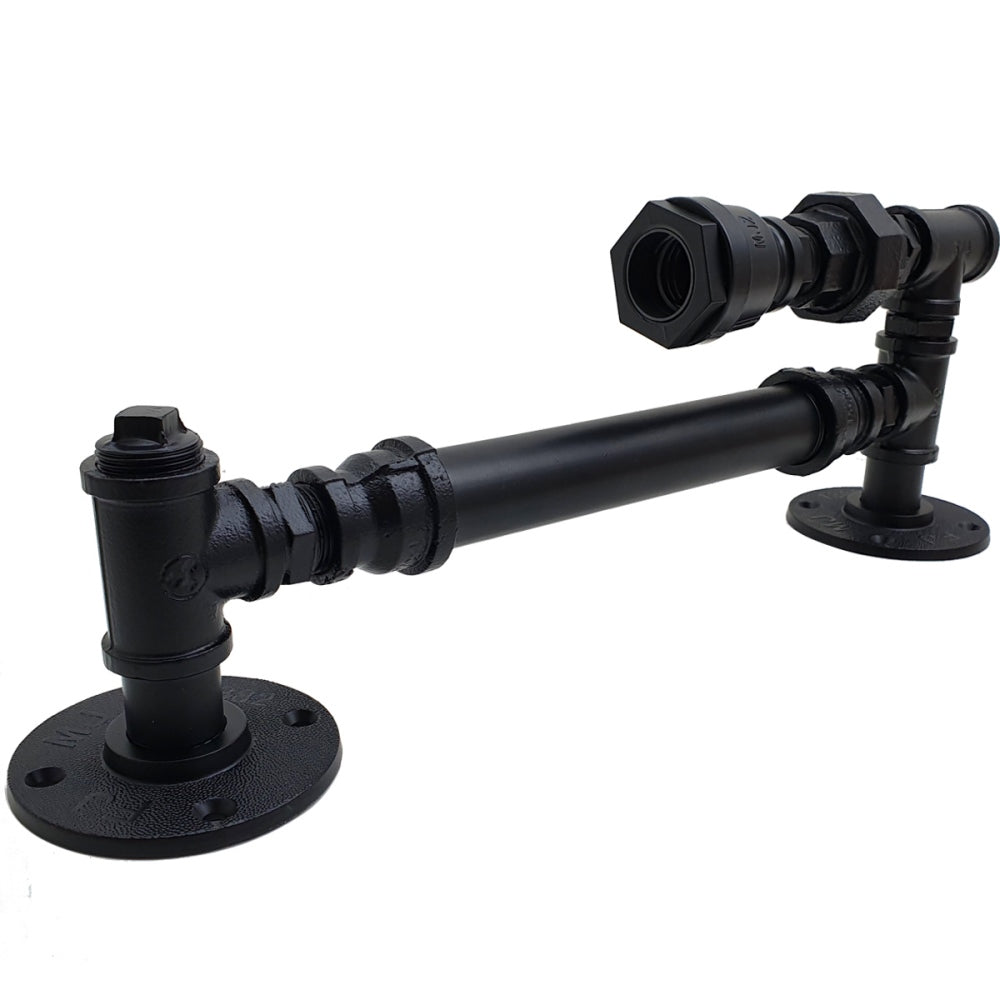 Industrial Black Wall Sconce pipe light~1622