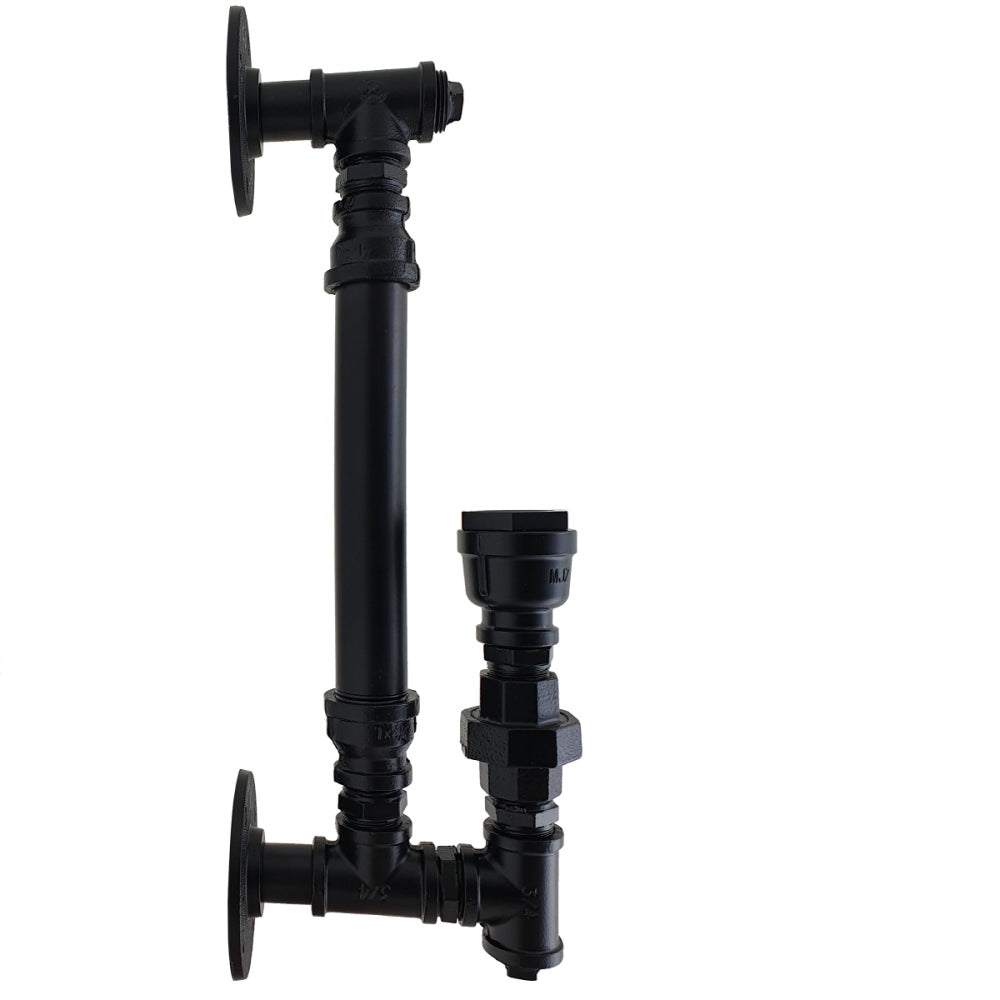 Industrial Black Wall Sconce pipe light~1622