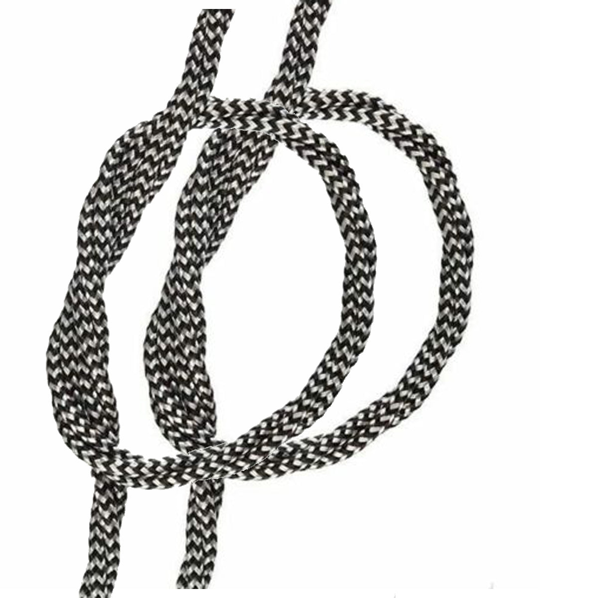 3 Core Twisted Fabric Electric Cable Black & White~2099