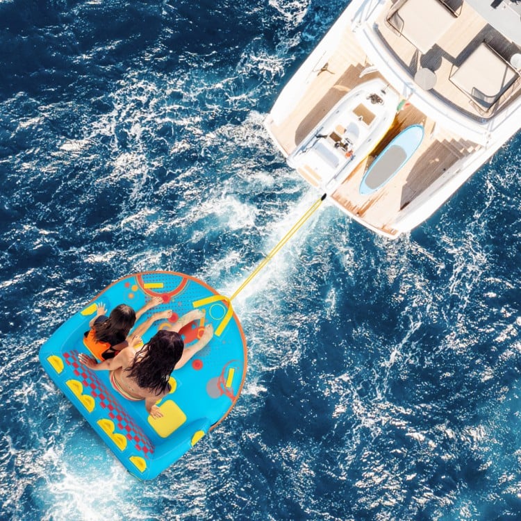 Boating 3 Riders Towable Tube Water Sport Towables Sofa Pull Tube with Nylon Cover