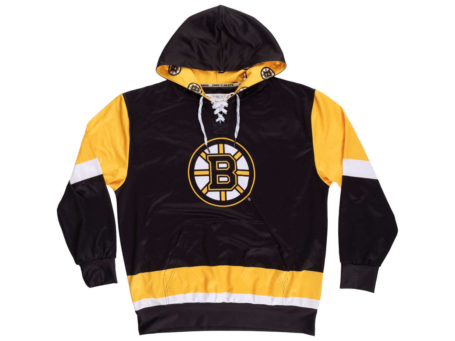 Boston Bruins Hockey Lace Hoodie