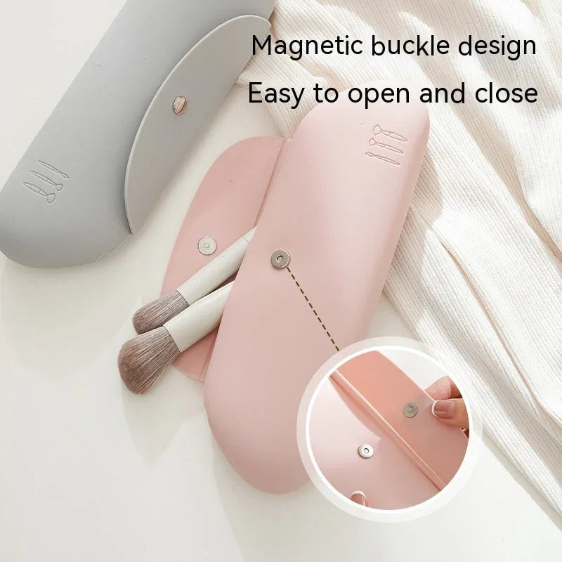 Buggy Bag Travel Portable Makeup Bag – Silicone Handbag for Cosmetics, Toiletries, and Sundries, Nordic Style, Multi-Purpose