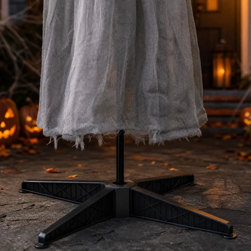 63.8" Animated Crying Angel Halloween Decoration with Light-Up Eyes, Sound & Touch Activation