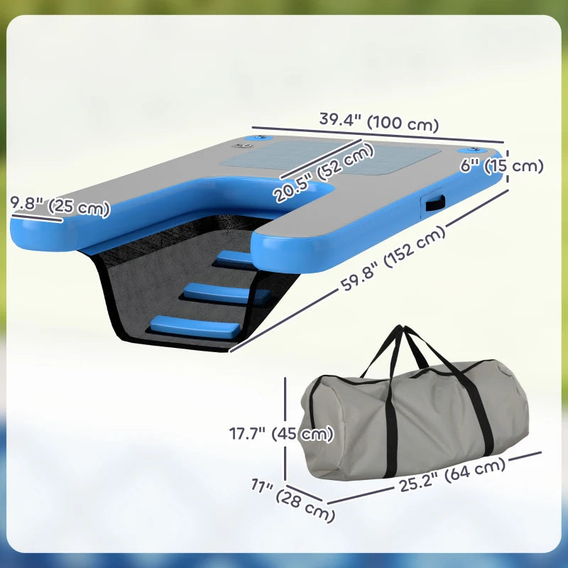 Floating Boat Ramp for Swimming Pets Up to 300 lbs, for Pool, Lake, Boat, Dock