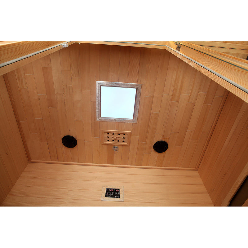 Whistler 4-Person Far Infrared Sauna | Canadian Hemlock Wood with Bluetooth, LED & Aromatherapy