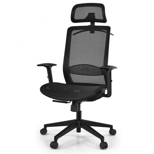 Height Adjustable Ergonomic High Back Mesh Office Chair with Hange-Gray - Free Shipping