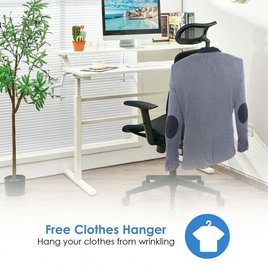 Height Adjustable Ergonomic High Back Mesh Office Chair with Hange-Gray - Free Shipping