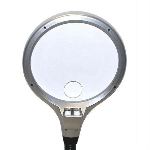LED Illuminated 2X Magnifying Glass / Desk Lamp - Free Shipping