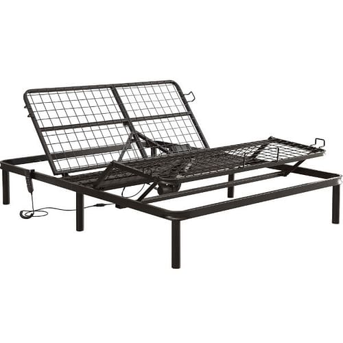 Full size Sturdy Black Metal Adjustable Bed Base with Remote - Free Shipping