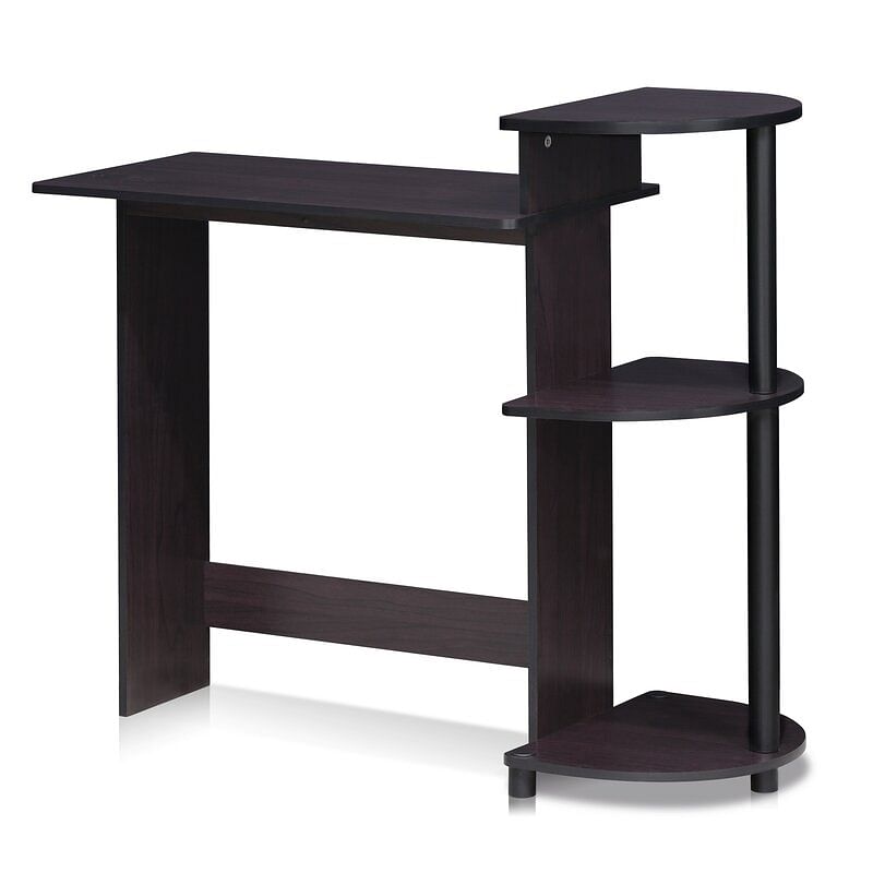 Contemporary Home Office Computer Desk in Black Finish - Free Shipping