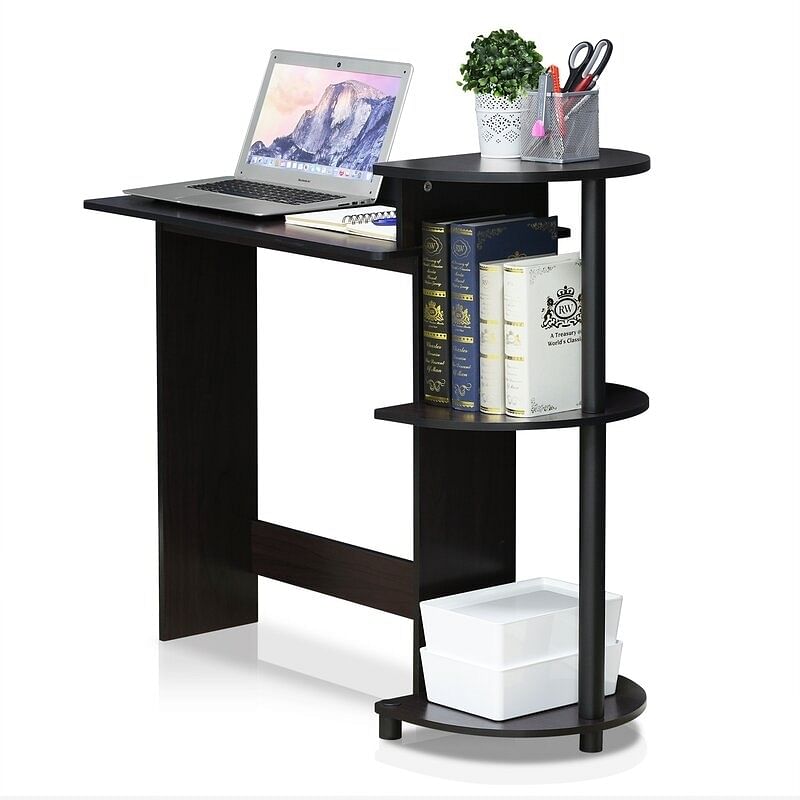 Contemporary Home Office Computer Desk in Black Finish - Free Shipping