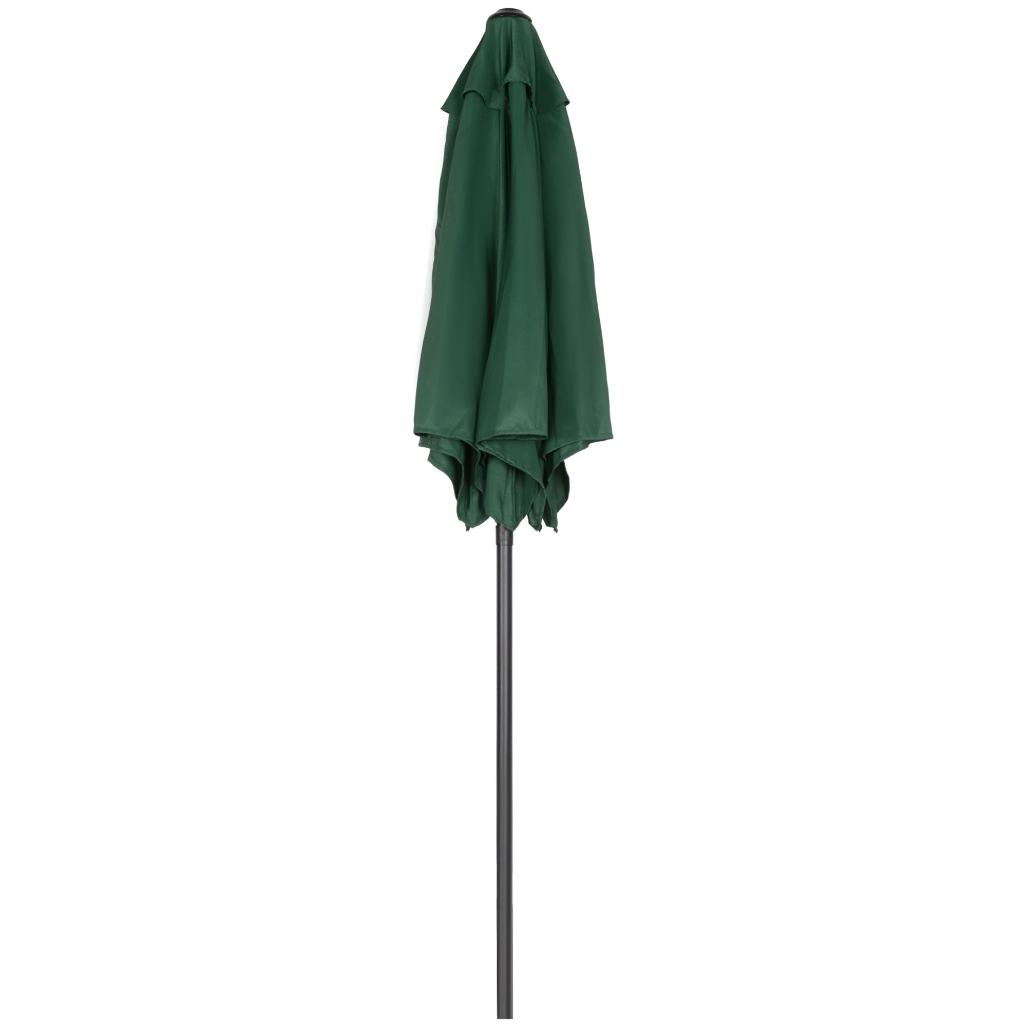 Outsunny 6.6FT Patio Umbrella, Outdoor Parasol with 6 Solid Ribs, Green