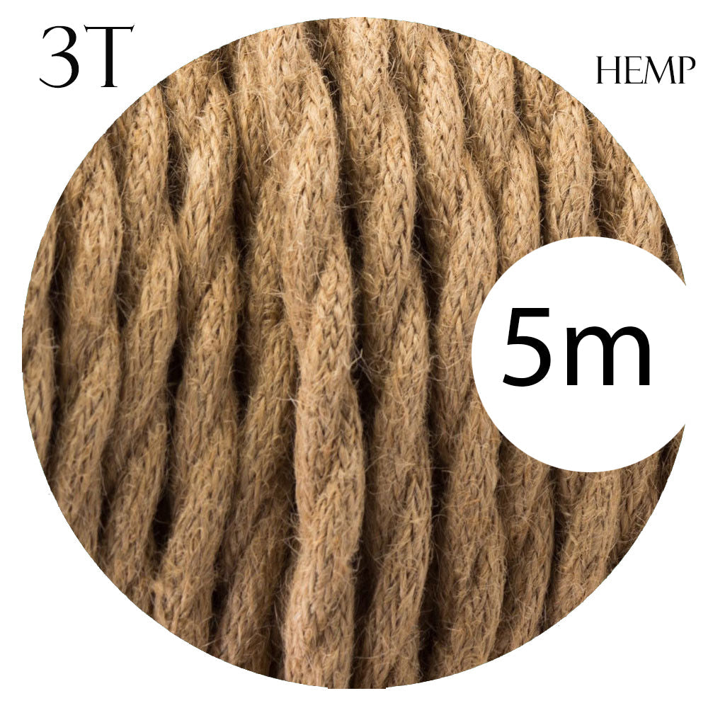 Electric Cable 3 Core Twisted Hemp Rope~2106