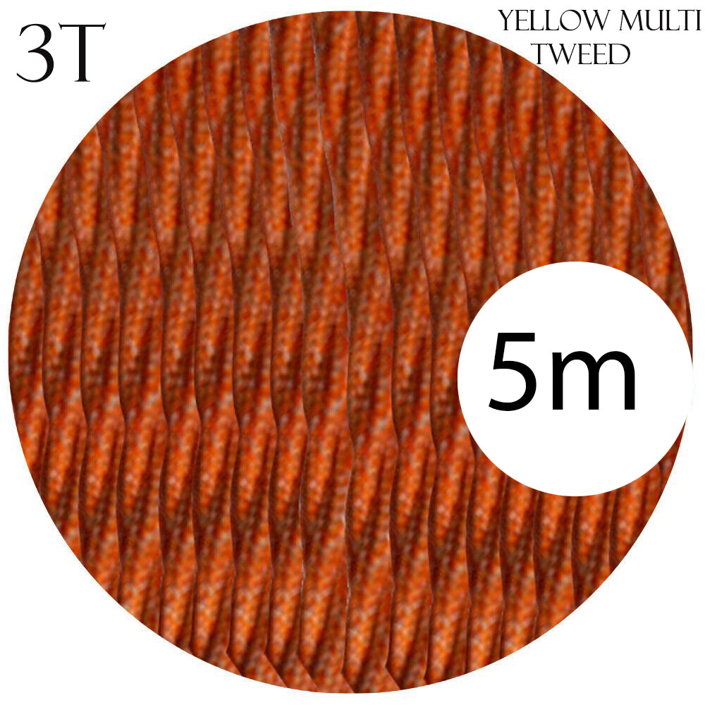Electrical Wire 3 Core Twisted Yellow Multi Twist~2105
