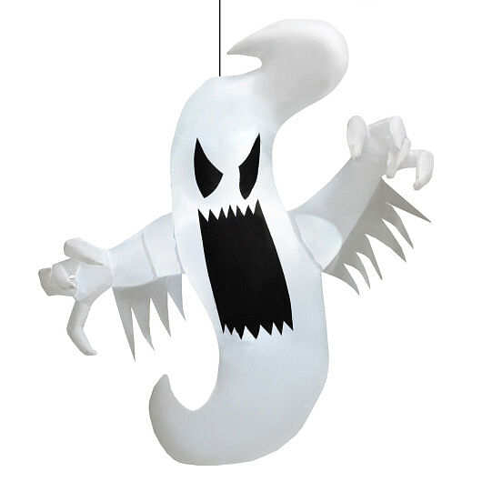 Inflatable Halloween Hanging Ghost Decoration with Built-in LED Lights - Free Shipping