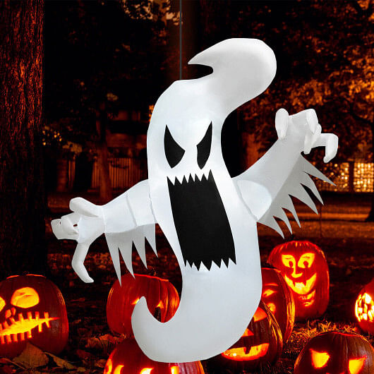 Inflatable Halloween Hanging Ghost Decoration with Built-in LED Lights - Free Shipping