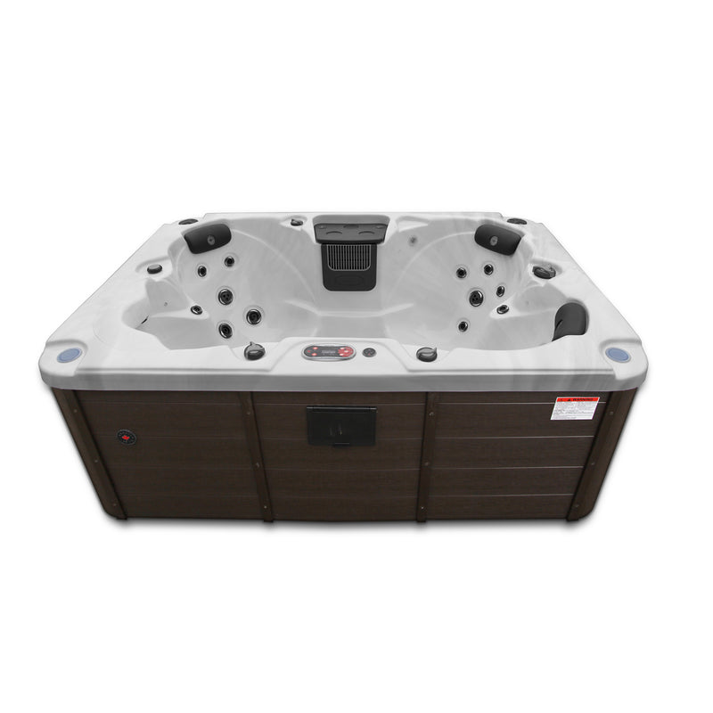 Calgary 4-Person Plug & Play Hot Tub | 24 Jets, LED Lighting, Aromatherapy & Bluetooth Audio