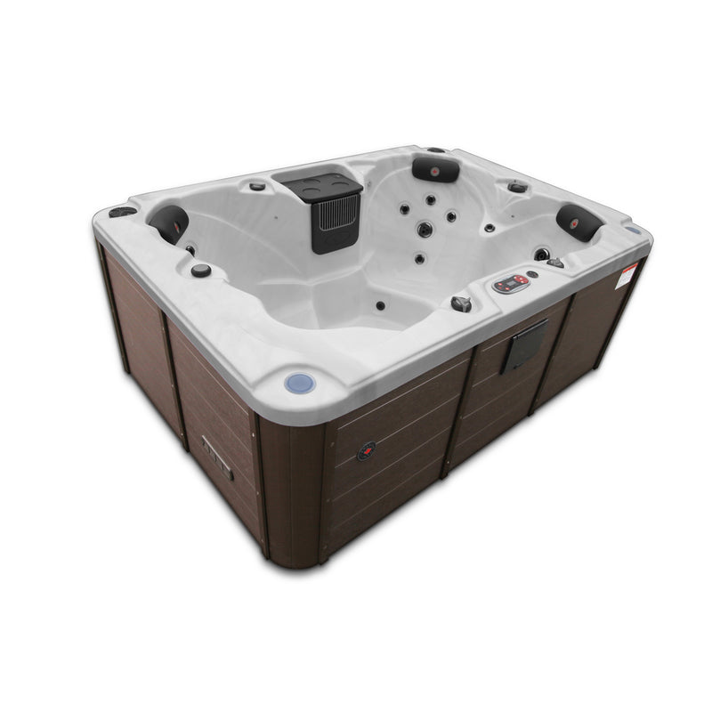 Calgary 4-Person Plug & Play Hot Tub | 24 Jets, LED Lighting, Aromatherapy & Bluetooth Audio