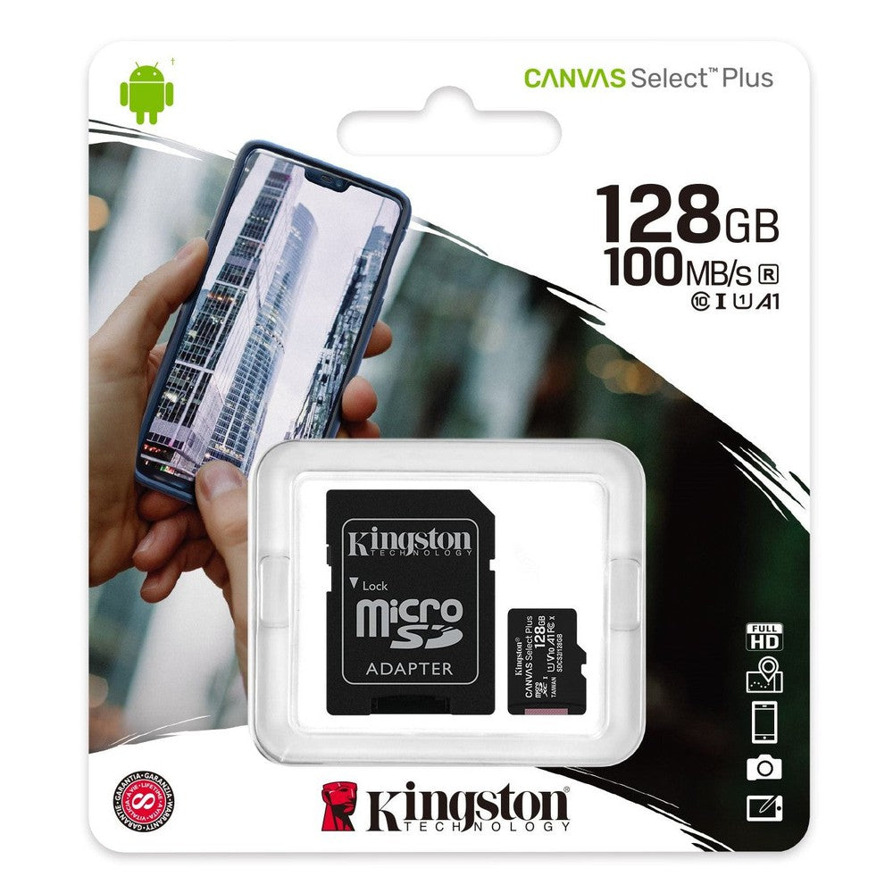 Carte microSD Kingston Canvas Select Plus 128Go