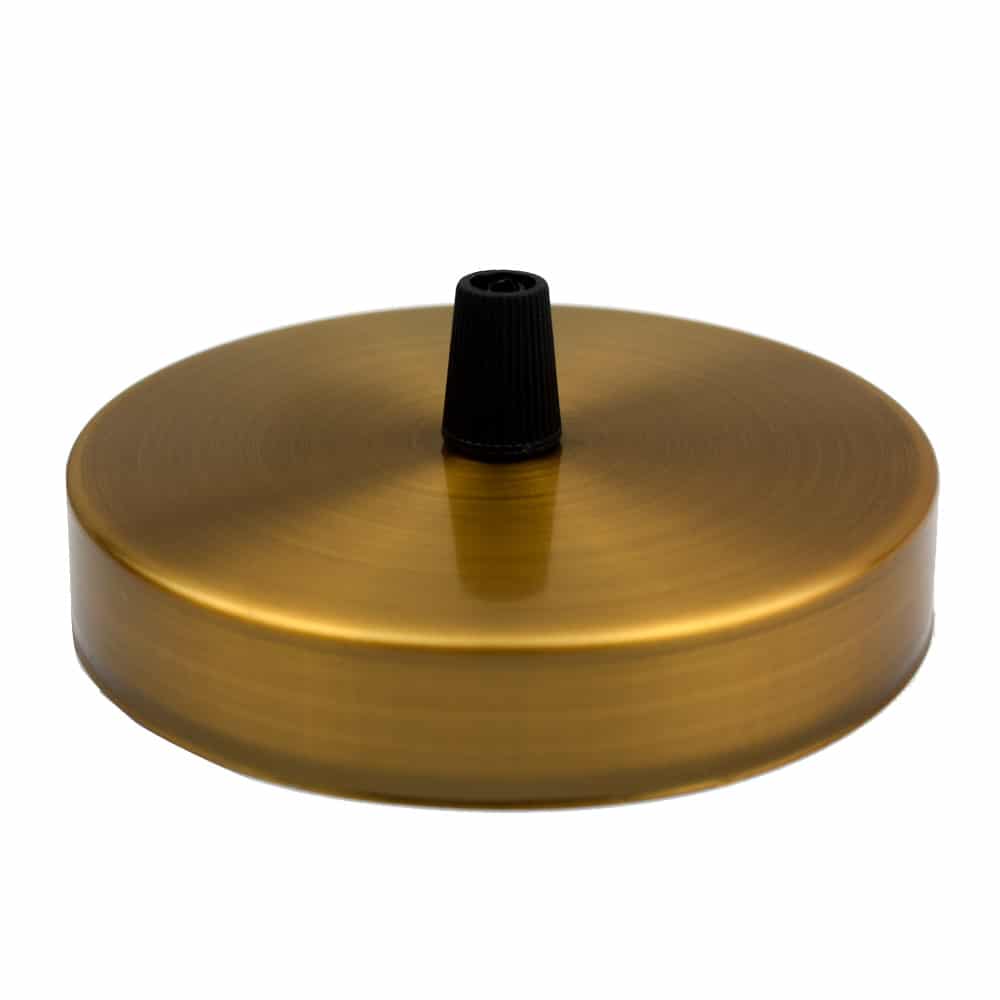 Yellow Brass Light Vintage Pendant Ceiling Rose~1469