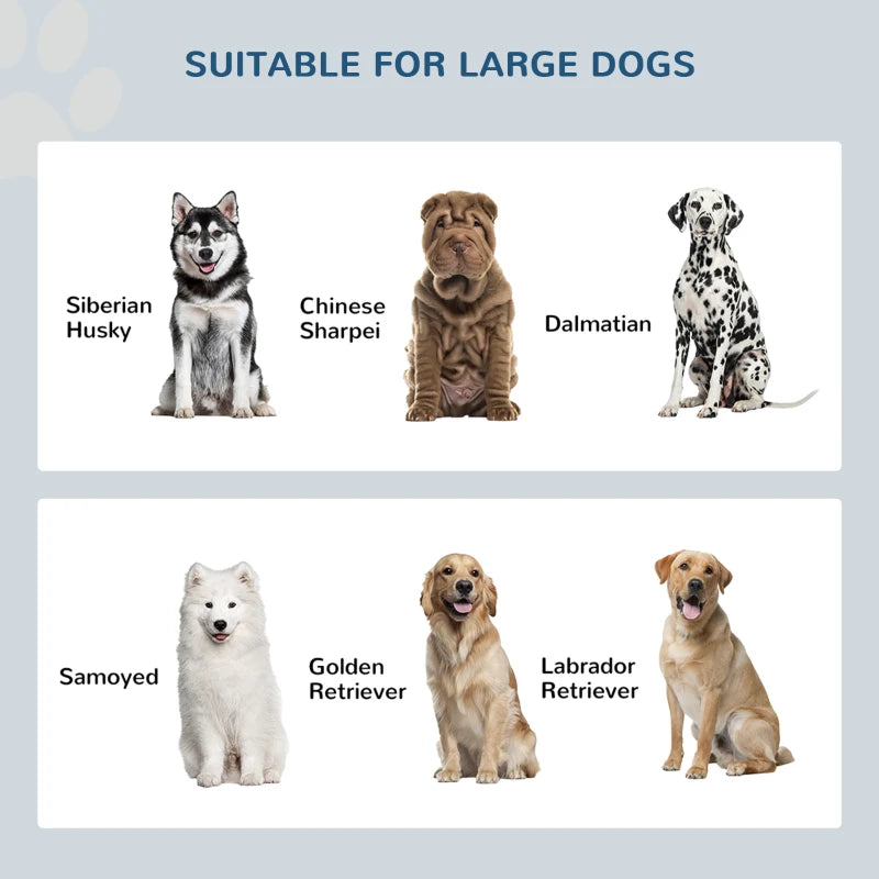Elevated Dog Bowls for Large Dogs Pet Feeding Station with Stand, Storage, 2 Stainless Steel Food and Water Bowls, Grey