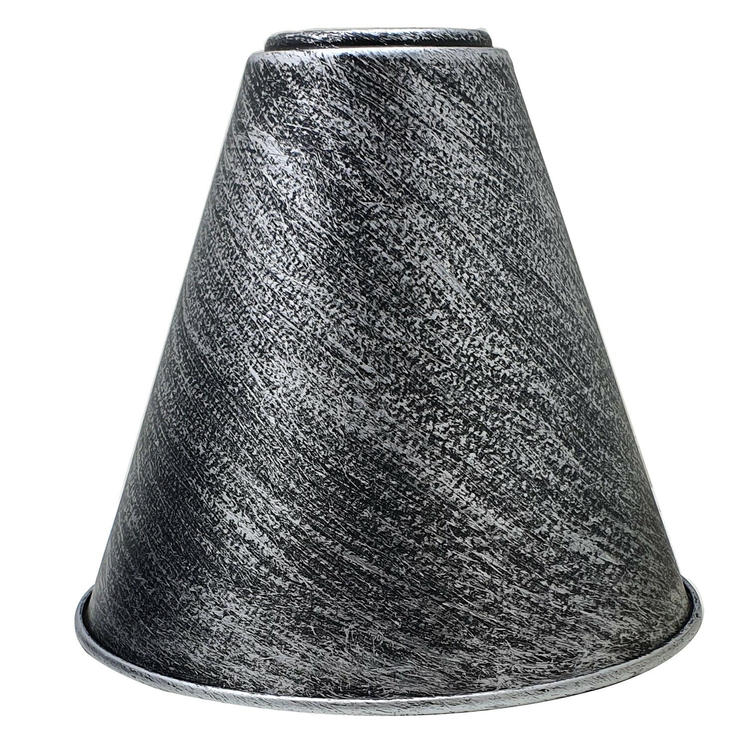 Pendant Light Shade Brushed Silver 2 Pack ~ 1948