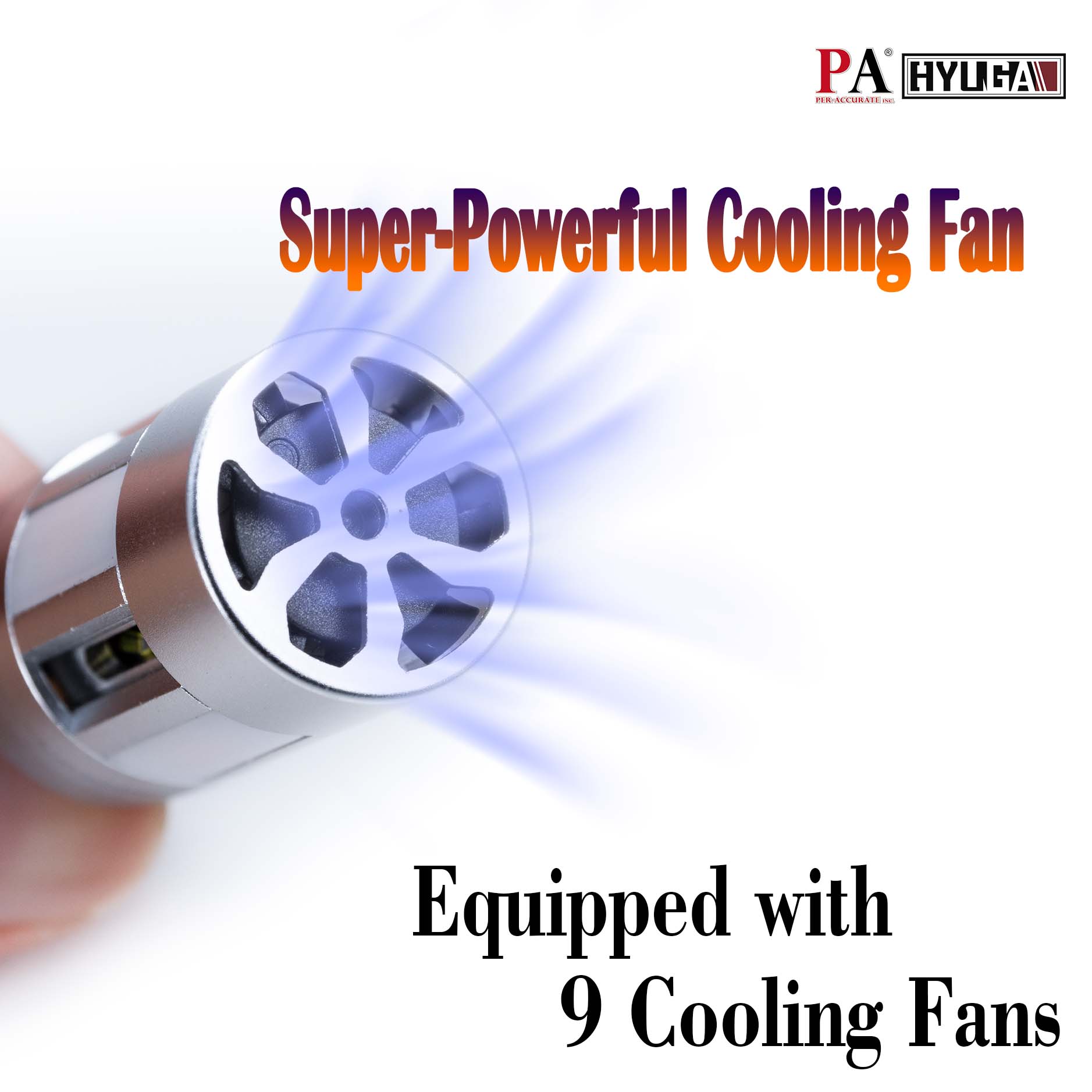 HYUGA T20 7440 7441 LED CANBUS Anti Hyper Flash Turn Signal Bulbs Amber with Fan Boost Built-in Load Resistor W21W WY21W (Pack of 2)