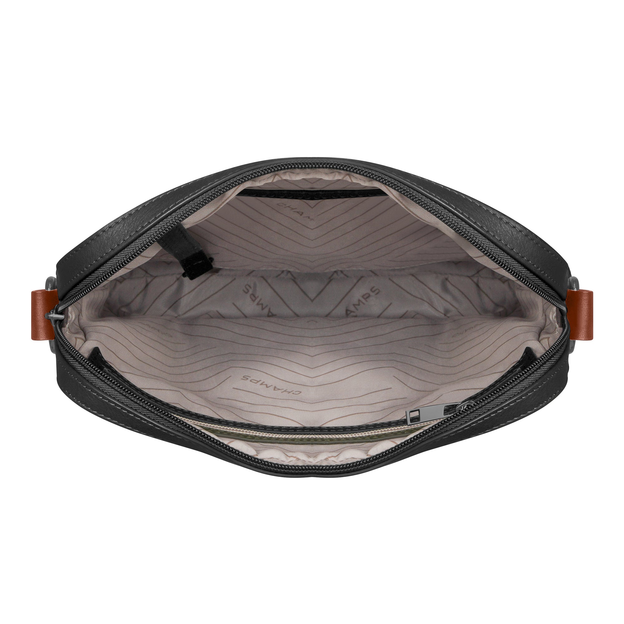 Onyx / Leather Cross-Body Bag