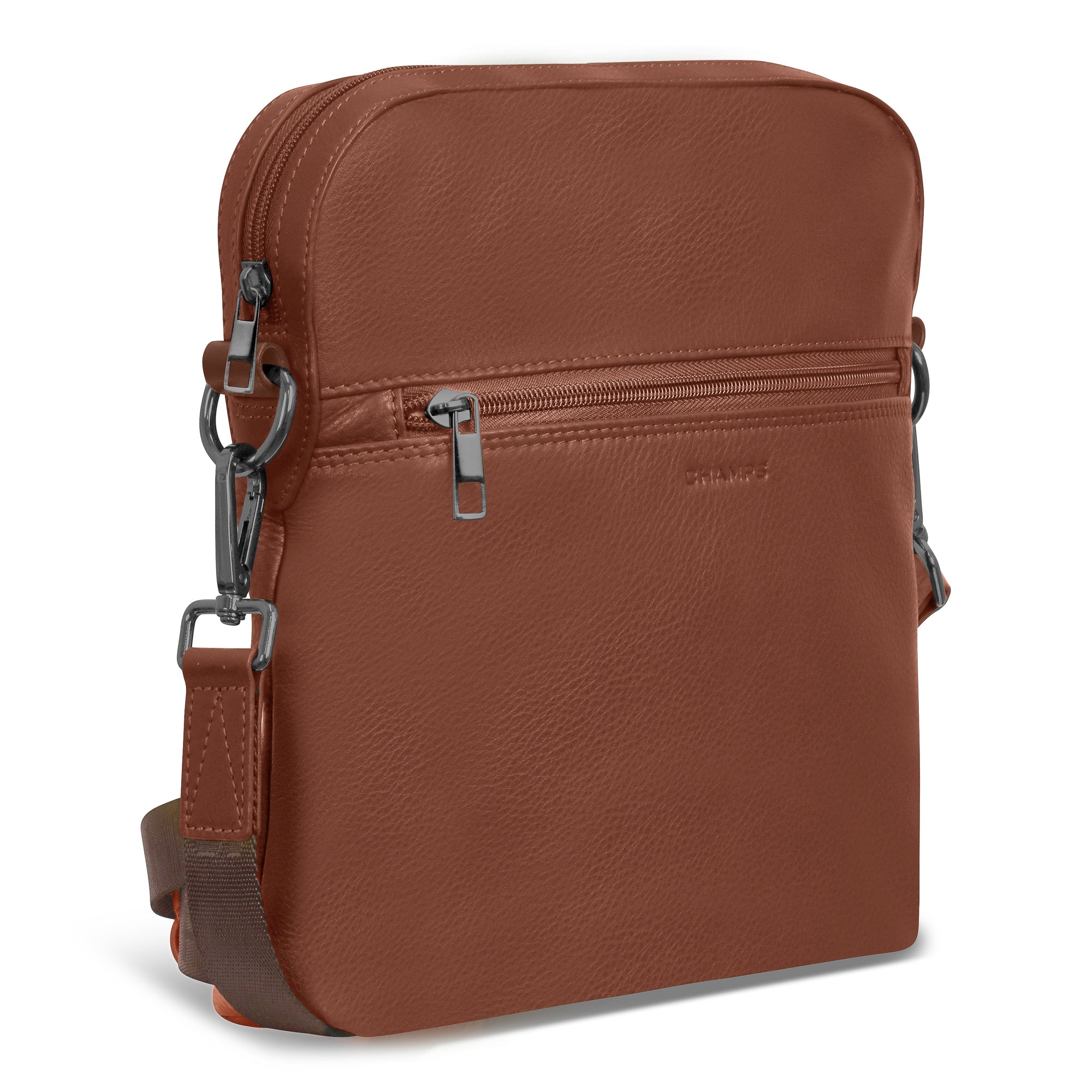 Onyx / Leather Cross-Body Bag