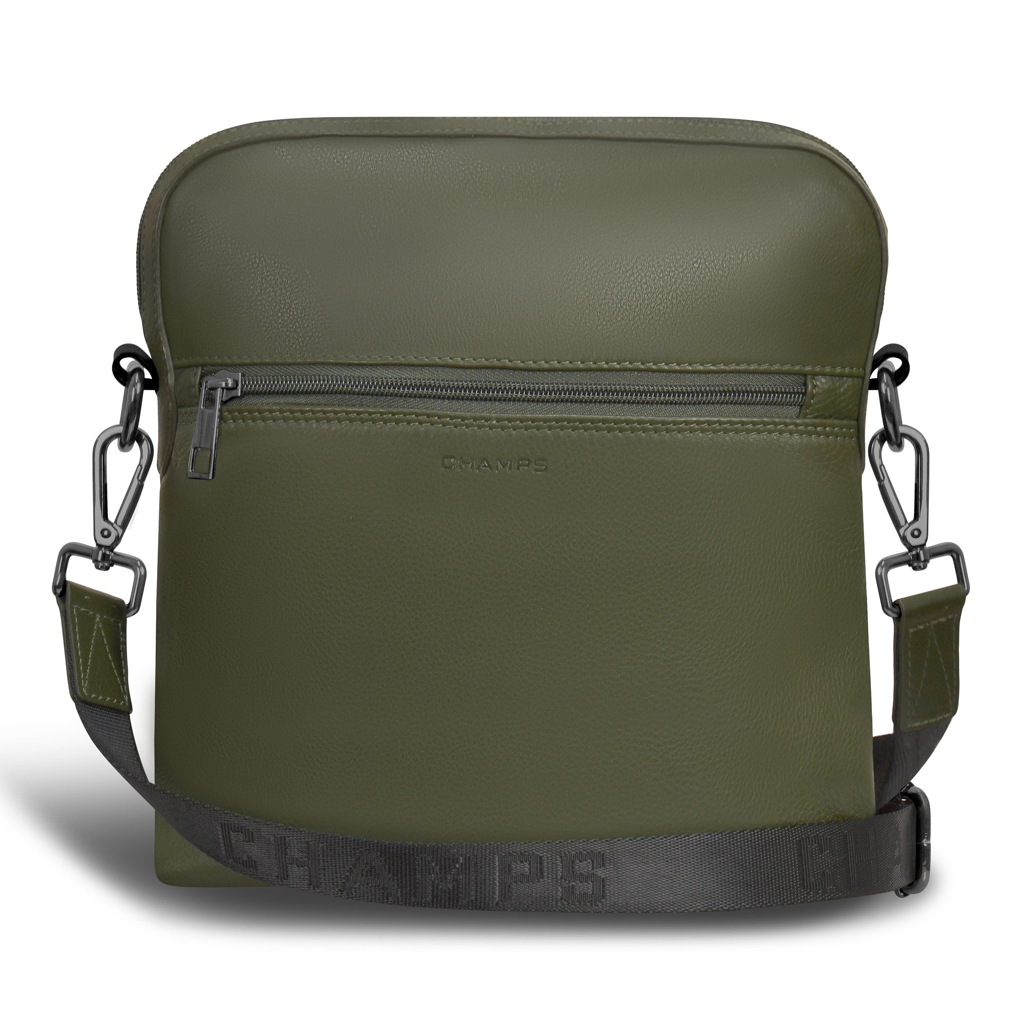 Onyx / Leather Cross-Body Bag