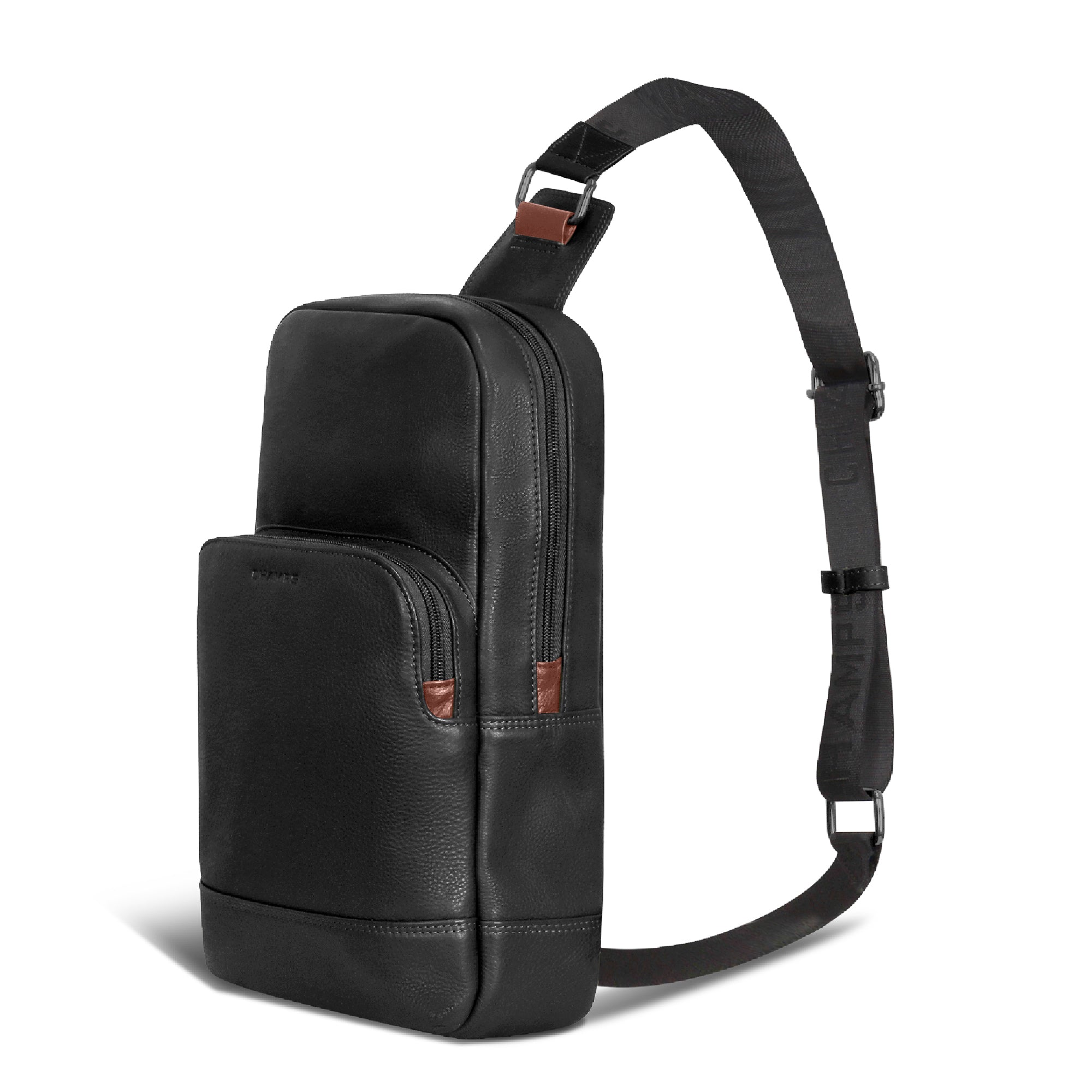 Onyx / Leather Sling Bag