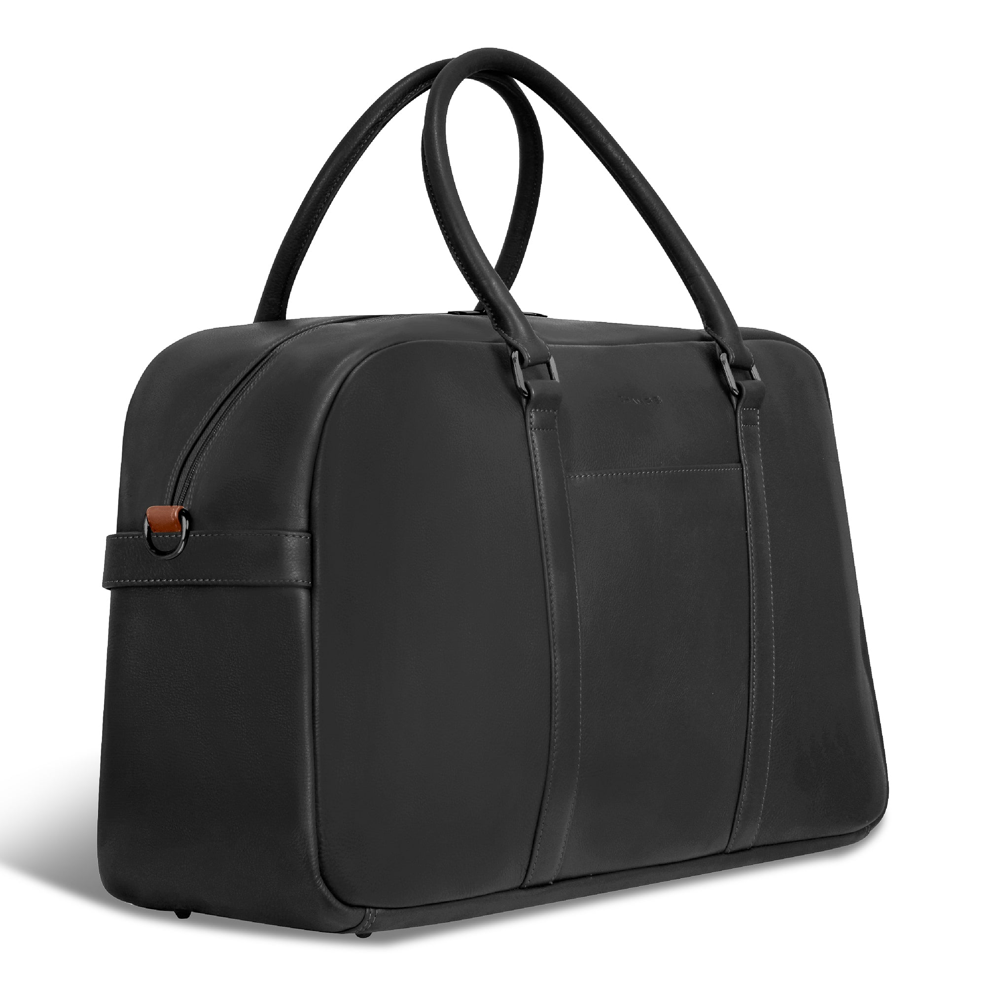 Onyx / Leather Duffle Bag