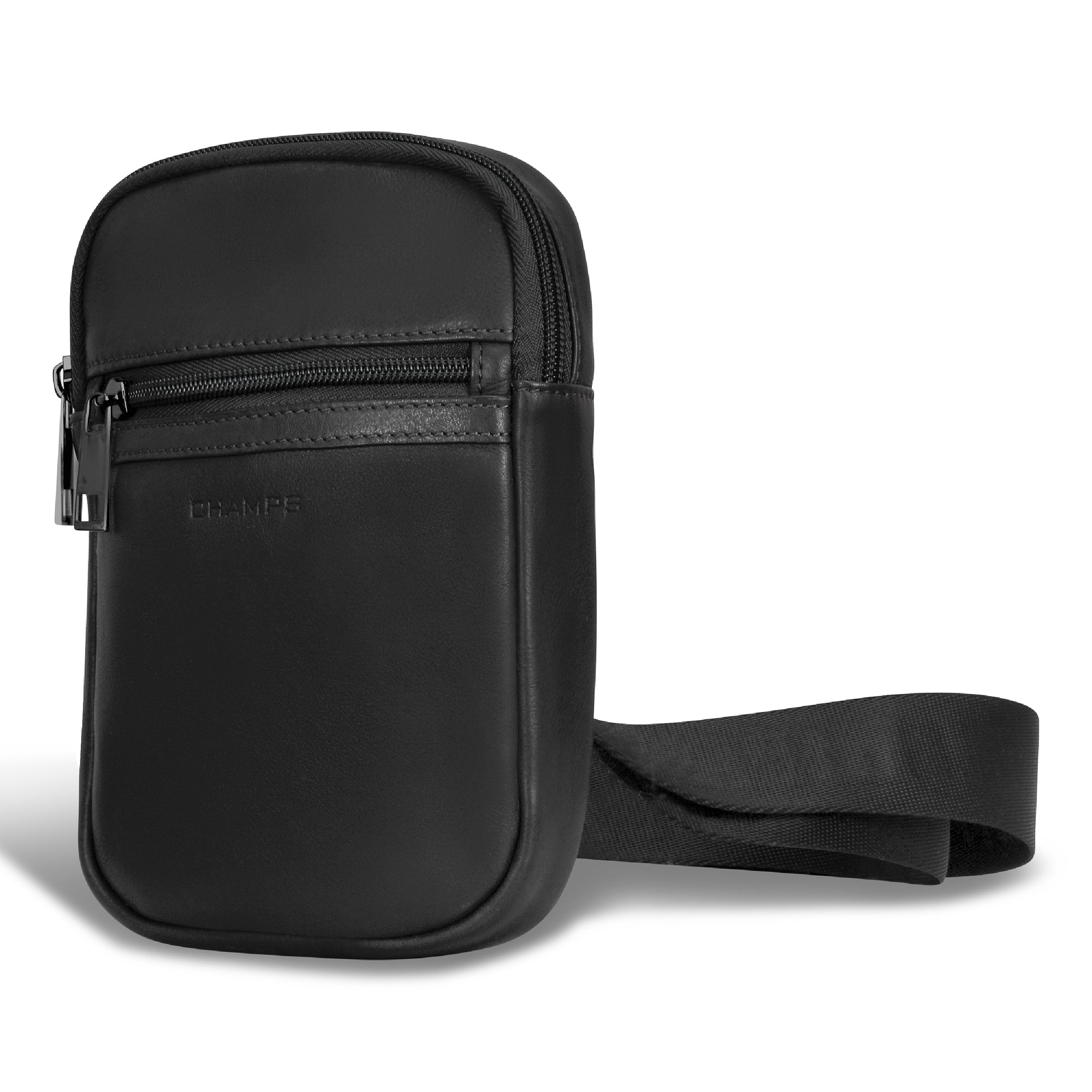 Onyx / Leather Holster Crossbody Bag