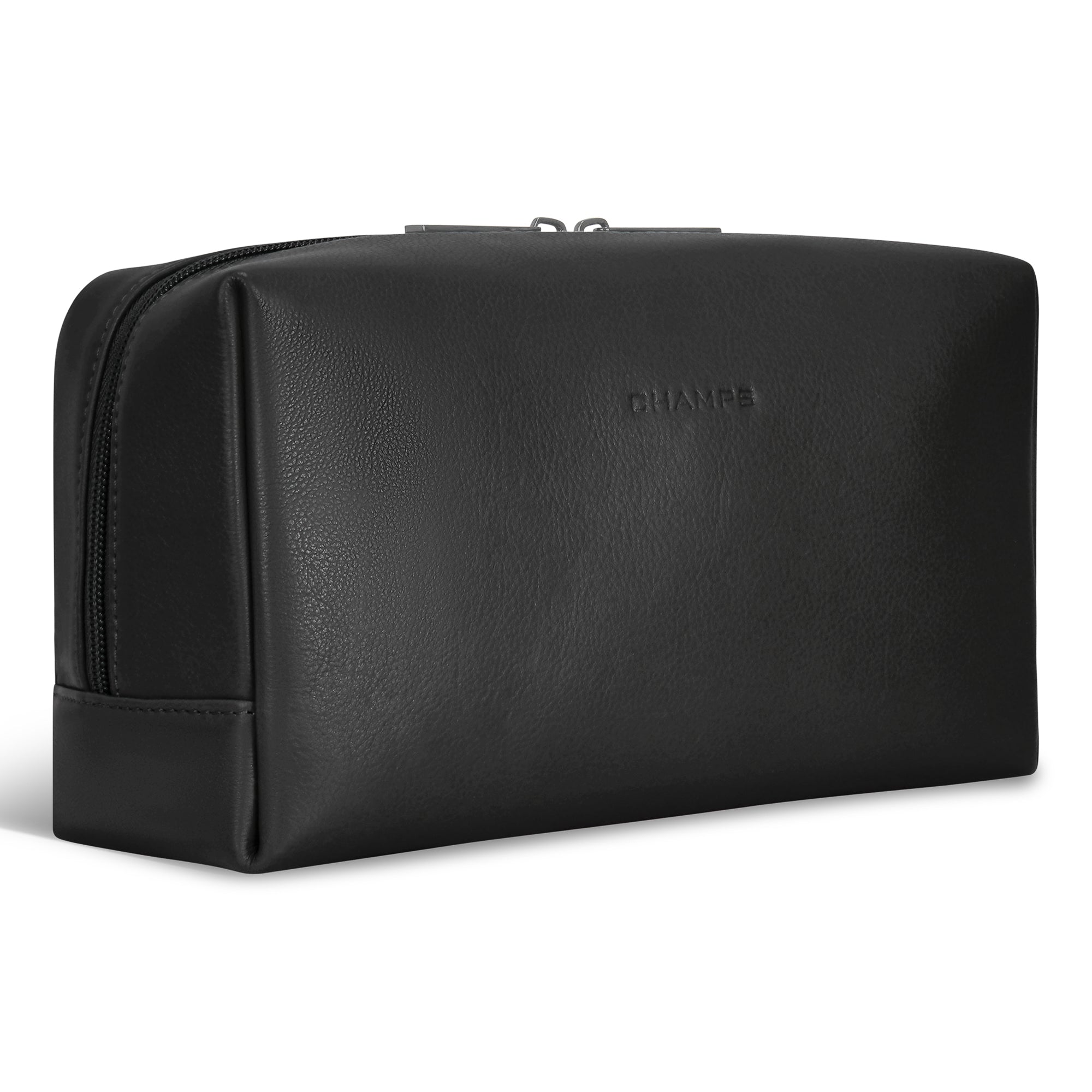 Onyx / Leather Toiletry Bag