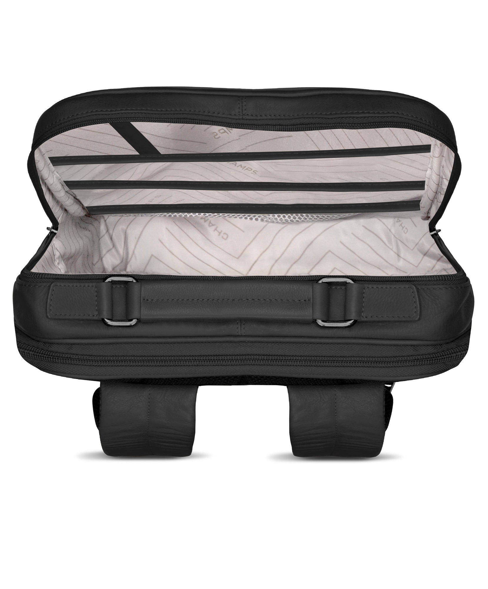 Onyx / Leather Compact Backpack